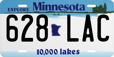 MN license plate 628LAC