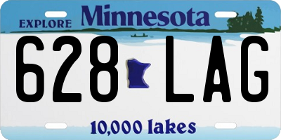 MN license plate 628LAG