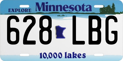 MN license plate 628LBG