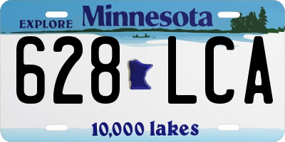 MN license plate 628LCA