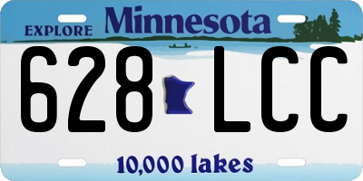 MN license plate 628LCC