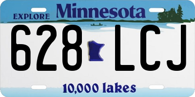 MN license plate 628LCJ