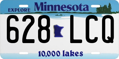 MN license plate 628LCQ