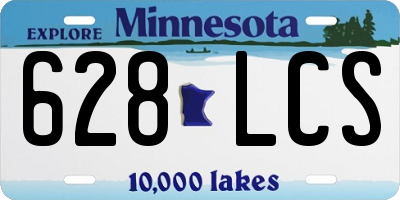 MN license plate 628LCS