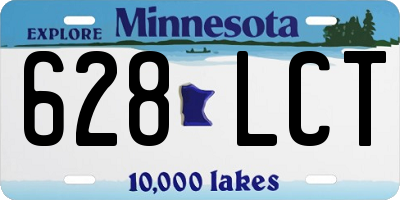 MN license plate 628LCT