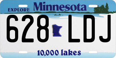 MN license plate 628LDJ