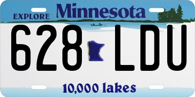 MN license plate 628LDU