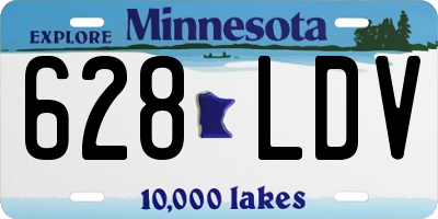 MN license plate 628LDV
