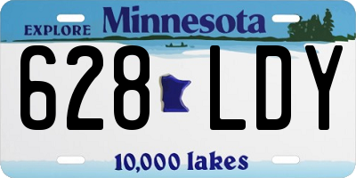 MN license plate 628LDY