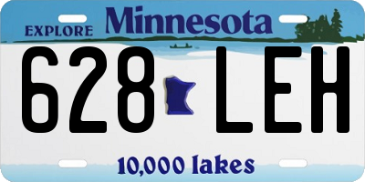 MN license plate 628LEH