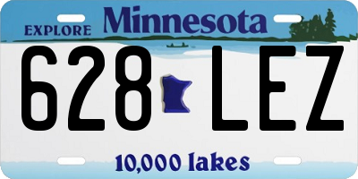 MN license plate 628LEZ