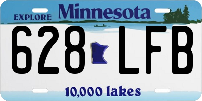 MN license plate 628LFB