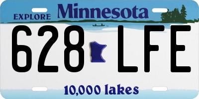 MN license plate 628LFE