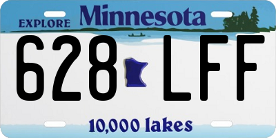 MN license plate 628LFF