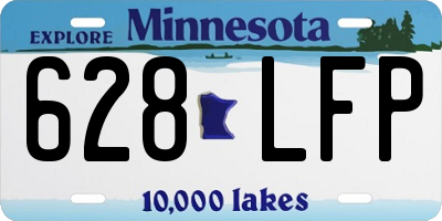 MN license plate 628LFP