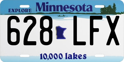 MN license plate 628LFX