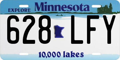 MN license plate 628LFY