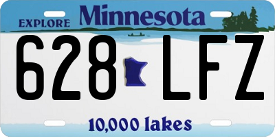 MN license plate 628LFZ