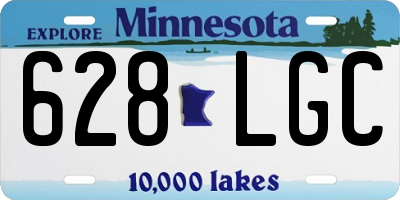 MN license plate 628LGC