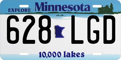 MN license plate 628LGD