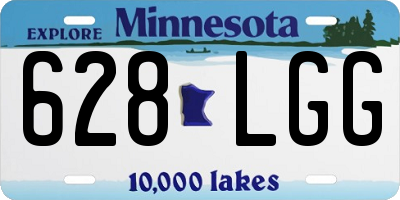 MN license plate 628LGG