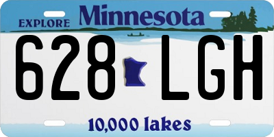 MN license plate 628LGH