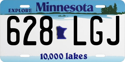 MN license plate 628LGJ