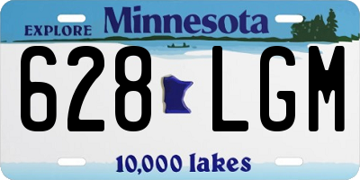 MN license plate 628LGM
