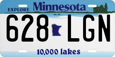 MN license plate 628LGN