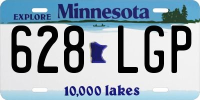 MN license plate 628LGP