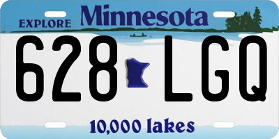 MN license plate 628LGQ