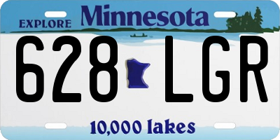 MN license plate 628LGR