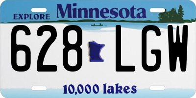 MN license plate 628LGW