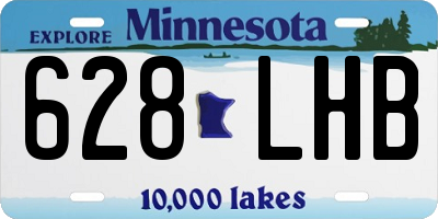 MN license plate 628LHB