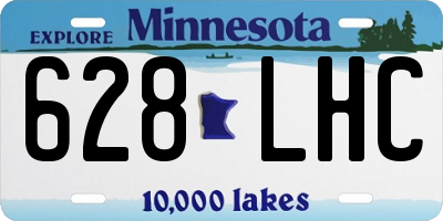 MN license plate 628LHC