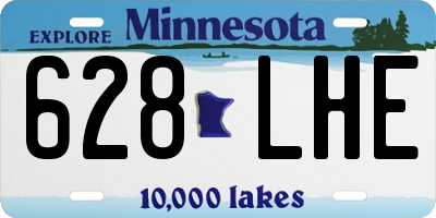 MN license plate 628LHE