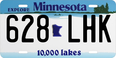 MN license plate 628LHK