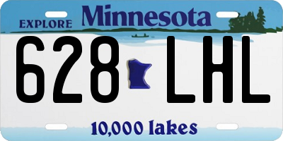 MN license plate 628LHL