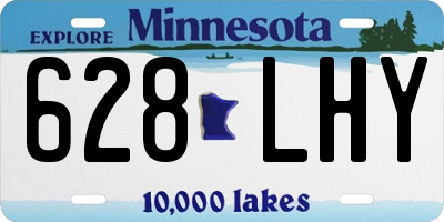 MN license plate 628LHY