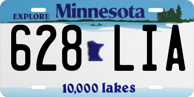 MN license plate 628LIA