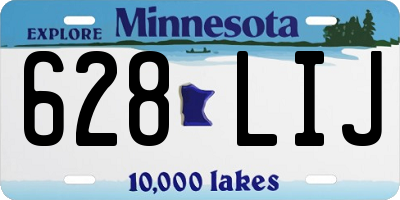 MN license plate 628LIJ