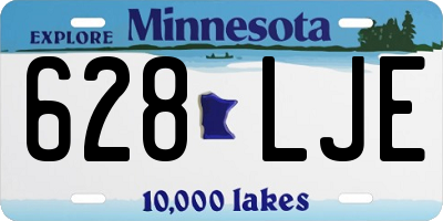 MN license plate 628LJE