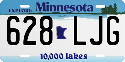 MN license plate 628LJG