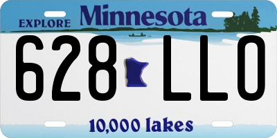 MN license plate 628LLO