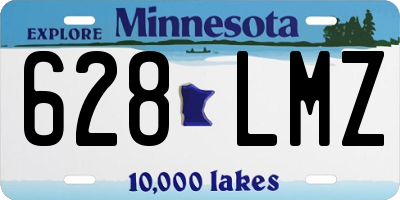 MN license plate 628LMZ