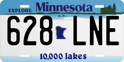 MN license plate 628LNE
