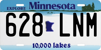 MN license plate 628LNM