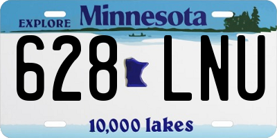 MN license plate 628LNU