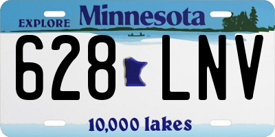MN license plate 628LNV
