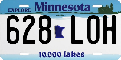 MN license plate 628LOH